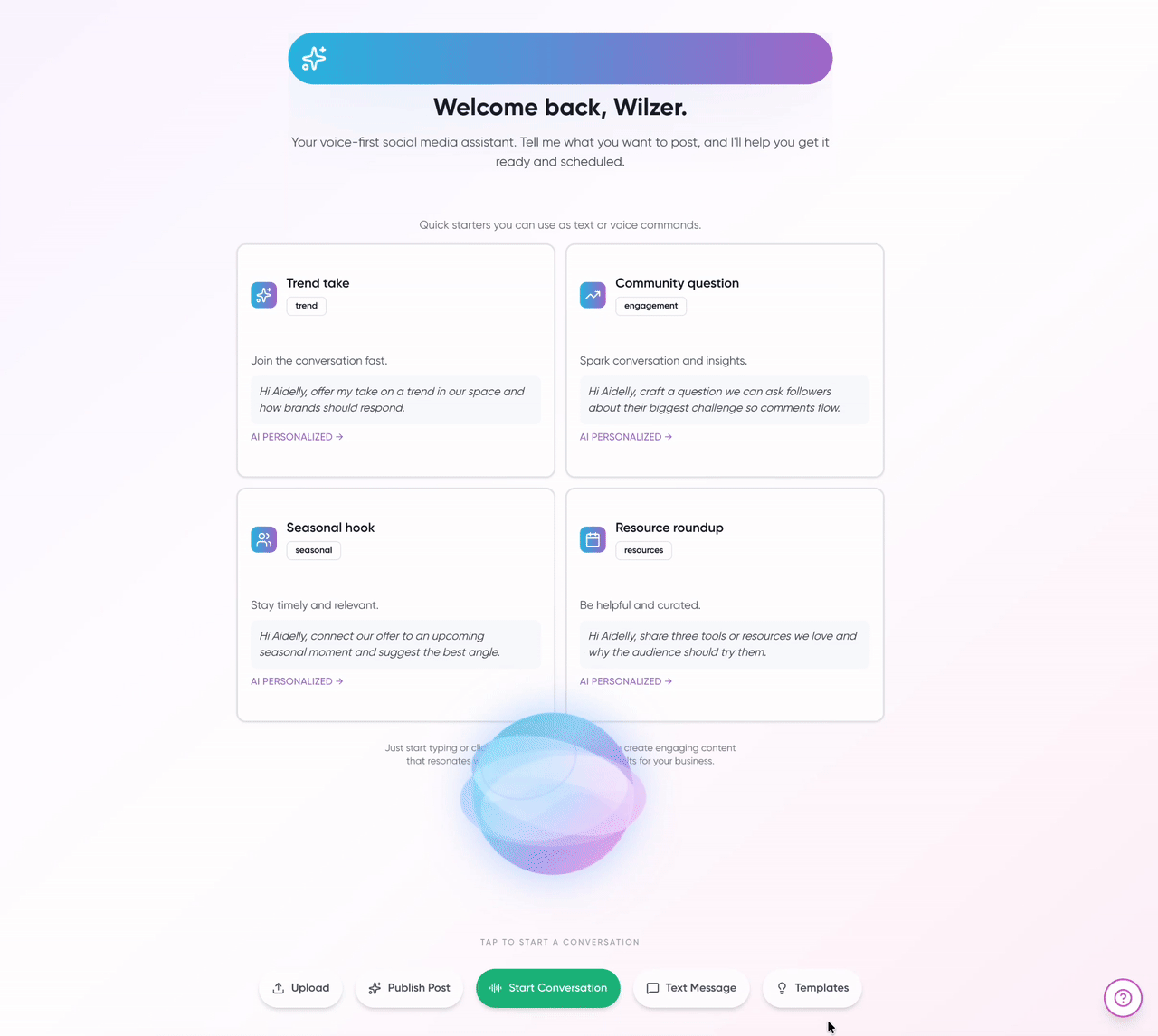 You Speak. Your Content's Ready.