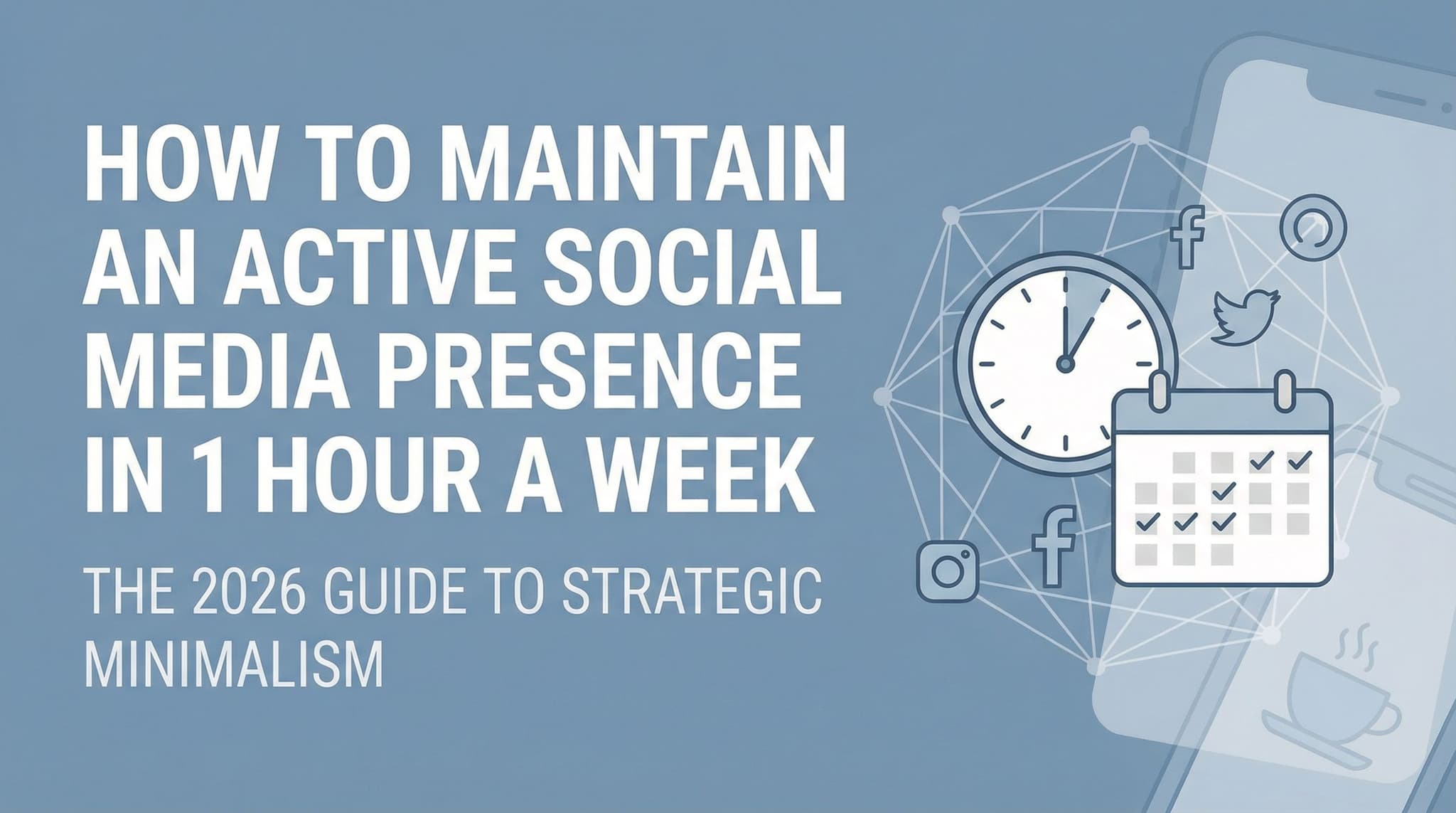 How to Maintain an Active Social Media Presence in 1 Hour a Week: The 2026 Guide to Strategic Minimalism