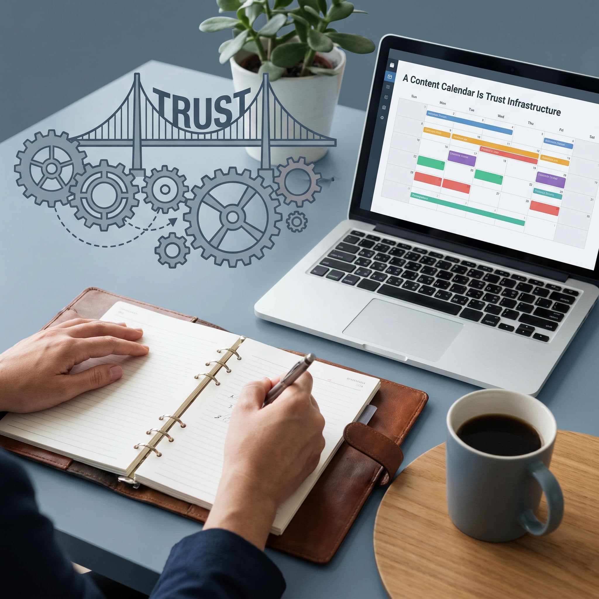 A Content Calendar Is Trust Infrastructure