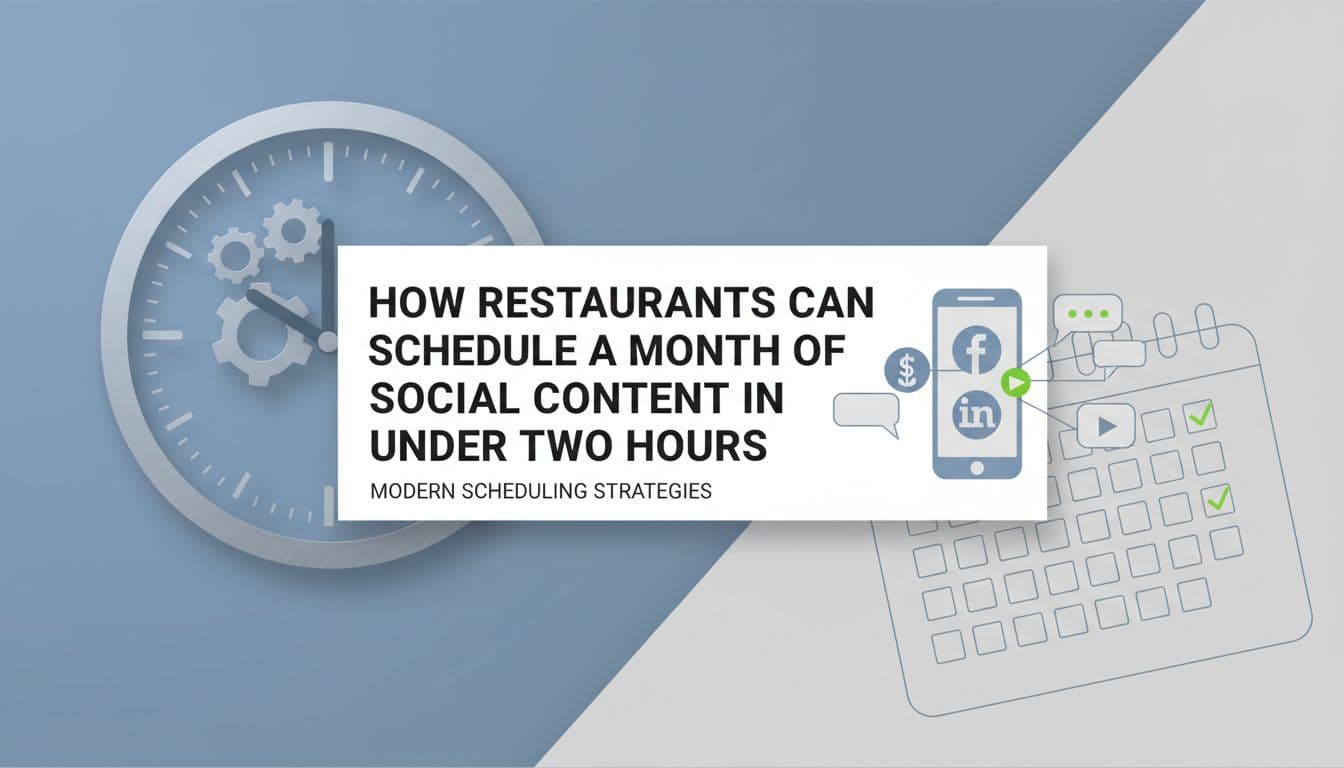 How Restaurants Can Schedule a Month of Social Content in Under Two Hours