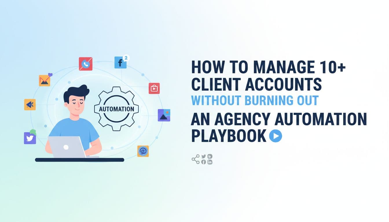 How to Manage 10+ Client Accounts Without Burning Out: An Agency Automation Playbook