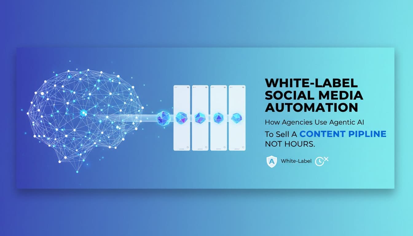 White-Label Social Media Automation: How Agencies Use Agentic AI to Sell a Content Pipeline, Not Hours