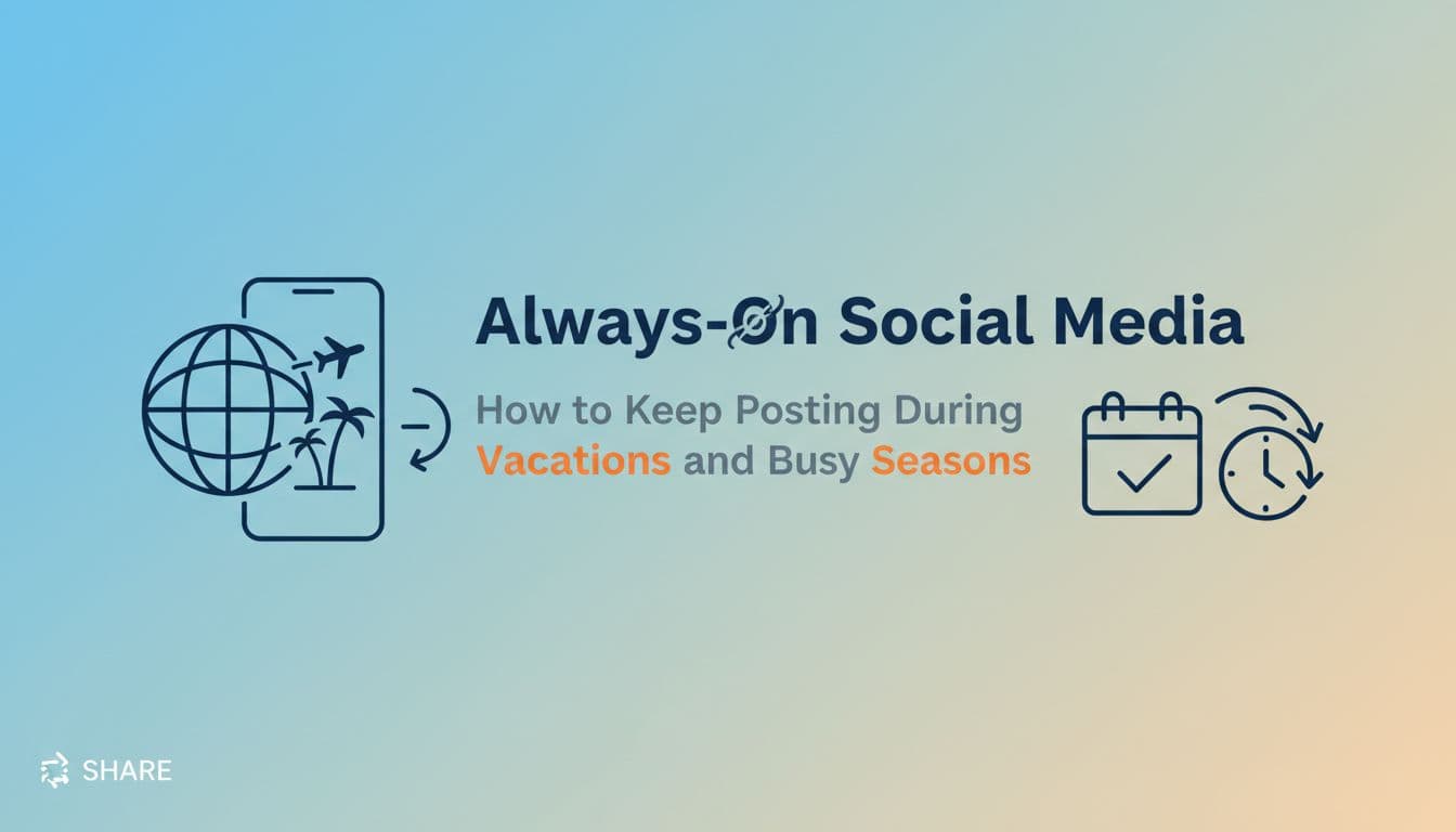 Always-On Social Media: How to Keep Posting During Vacations and Busy Seasons