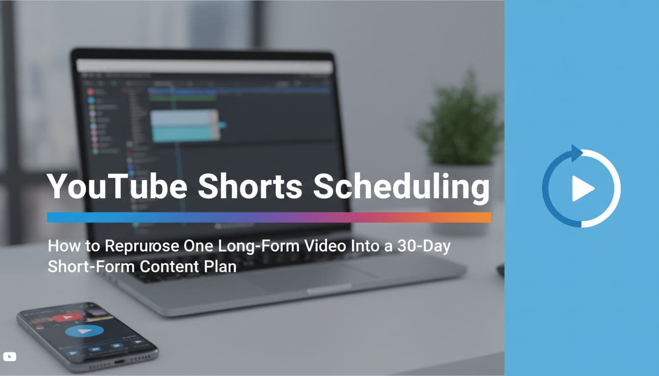 YouTube Shorts Scheduling: How to Repurpose One Long-Form Video Into a 30-Day Short-Form Content Plan